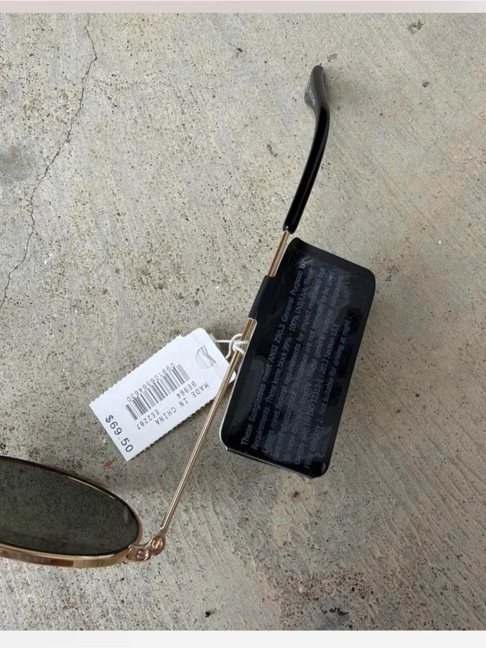 J.Crew Gold Frame Sunglasses